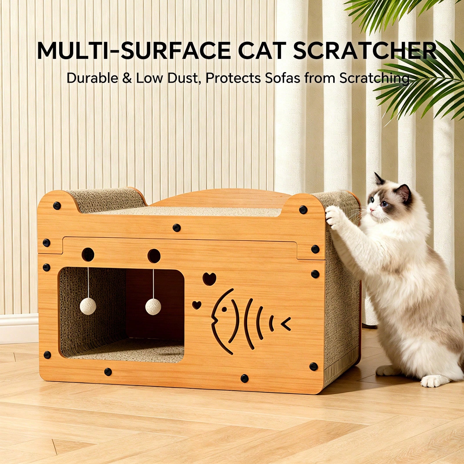 Cat Scratching Post - Cat Scratching Board And Resting Bed