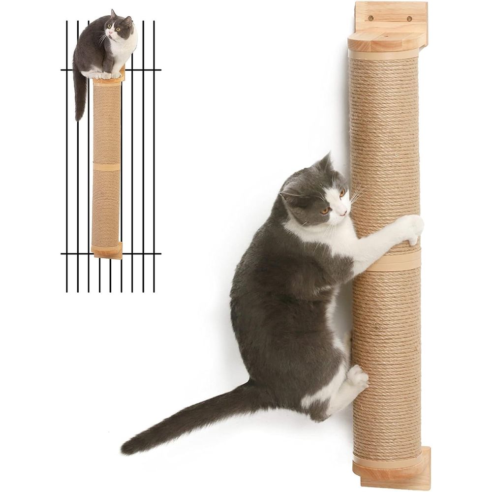 Cat Scratching Post - Wall-Mounted Cat Scratching Post, 35 x
