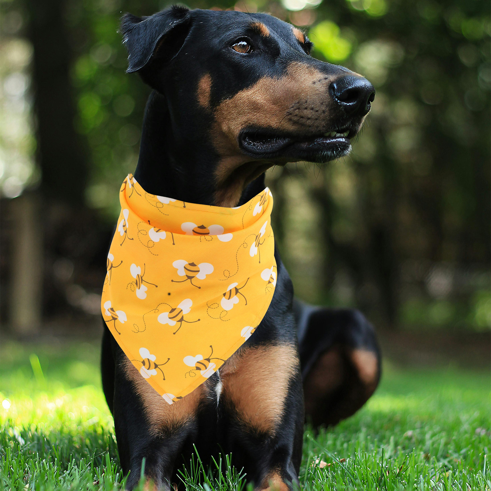 Dog Bandana Scarf - 2Pcs Dog Bandana Polyester Breathable Adjustable