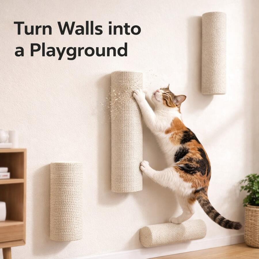 Wall-Mounted Cat Scratching Bo - Cat Scratching Post avis et prix