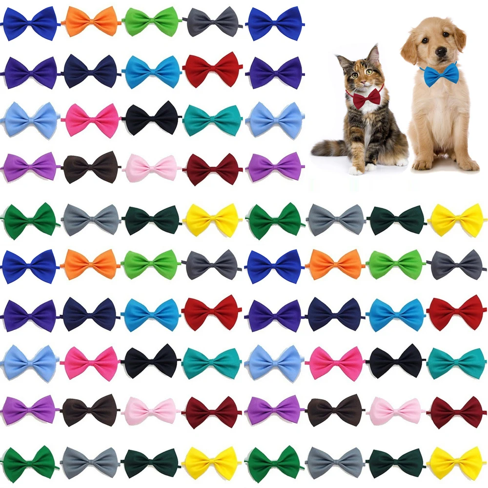 50/100pcs Dog Bows Mix Colors  - Dog Bandana Scarf avis et prix