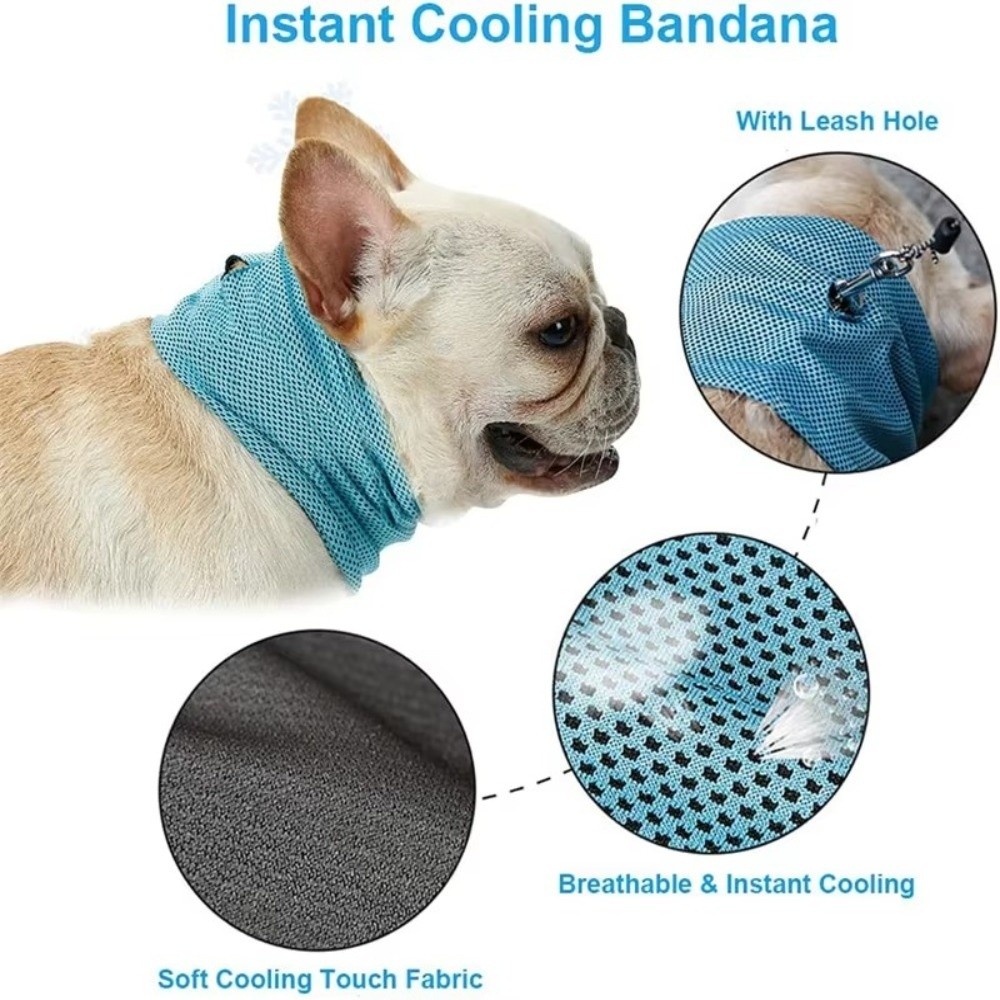 Resuable Pet Cooling Ice Towel - Dog Bandana Scarf avis et prix