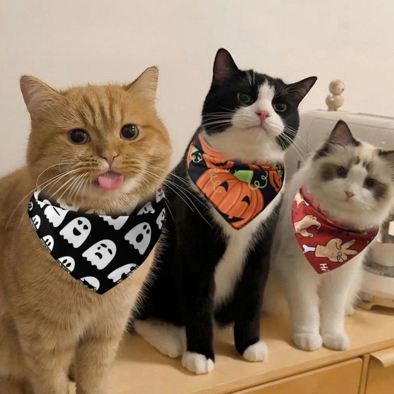 2pcs Halloween Pet Bandana Uni - Dog Bandana Scarf avis et prix