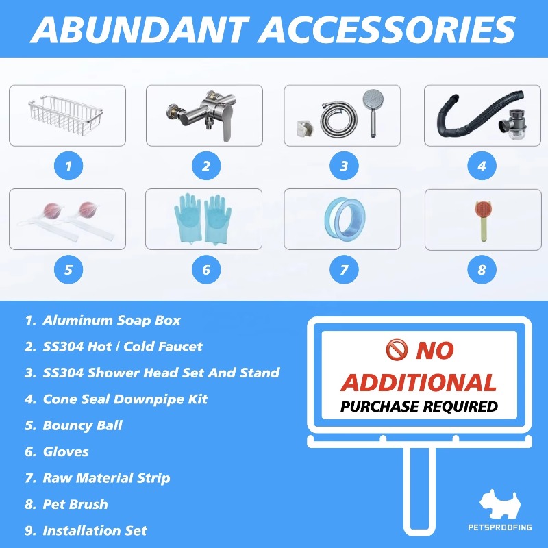 Stainless Steel Small Size Dog - Pet Supplies Wash Station avis et prix