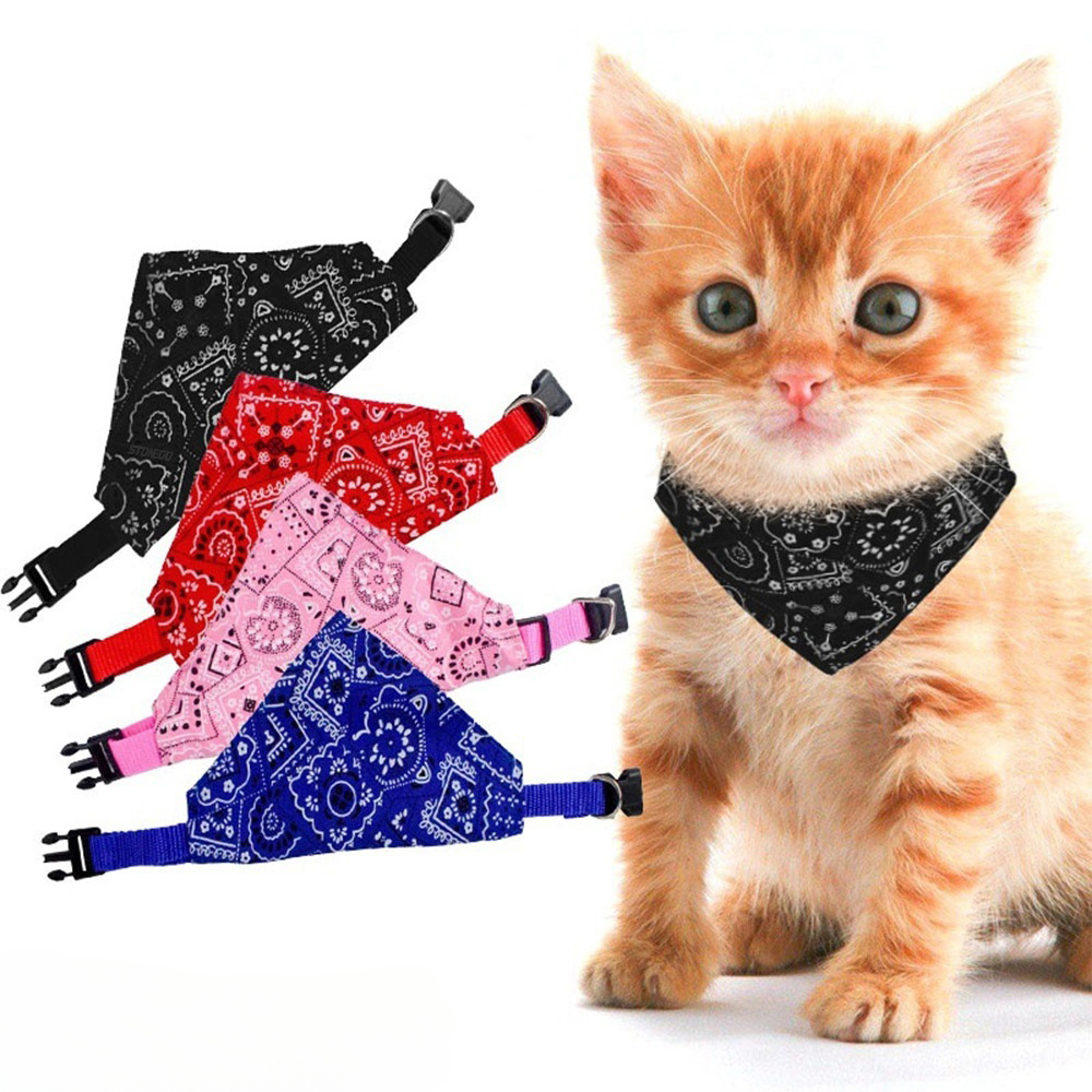 Adjustable Printed Pet Triangl - Dog Bandana Scarf avis et prix