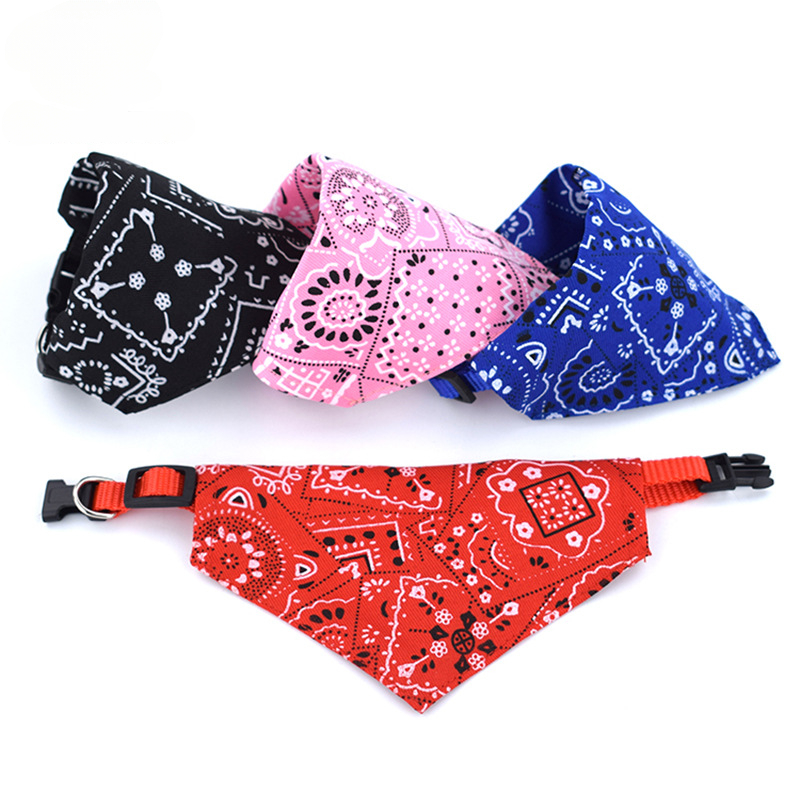 Adjustable Printed Pet Triangl - Dog Bandana Scarf avis et prix