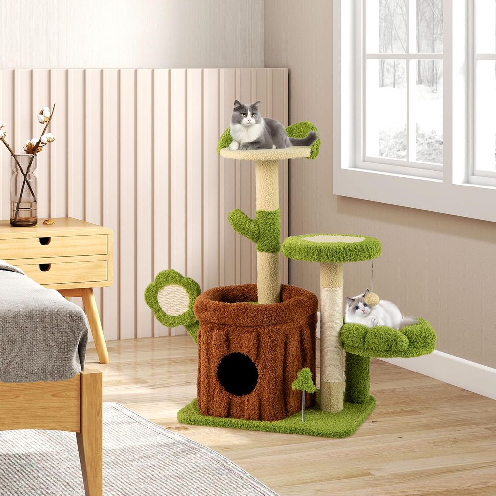 Cute Cat Tree Green Forest, 36 - Cat Scratching Post avis et prix