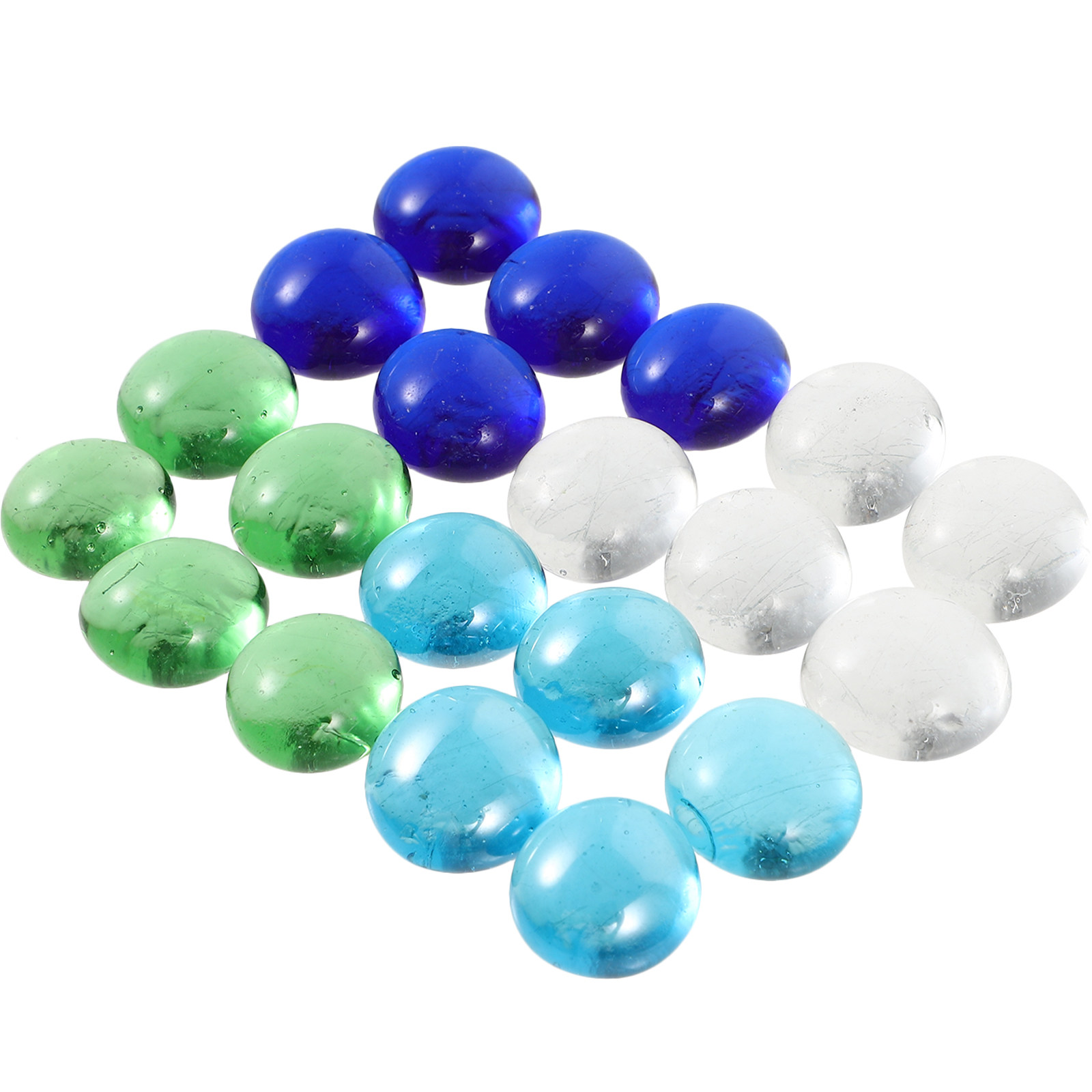 1Set Colorful Glass Beads Flat - Aquarium Fish Tank avis et prix