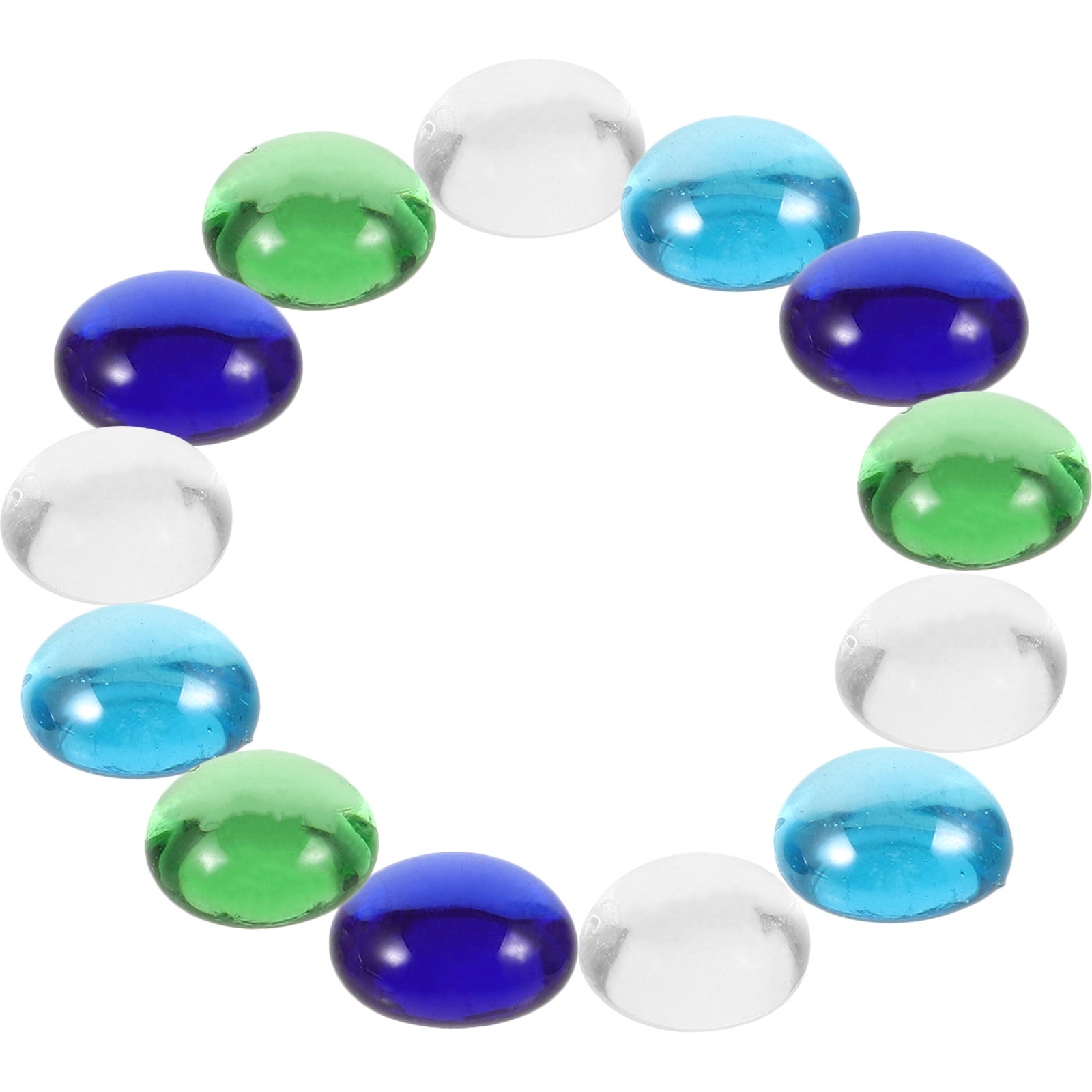 1Set Colorful Glass Beads Flat - Aquarium Fish Tank avis et prix