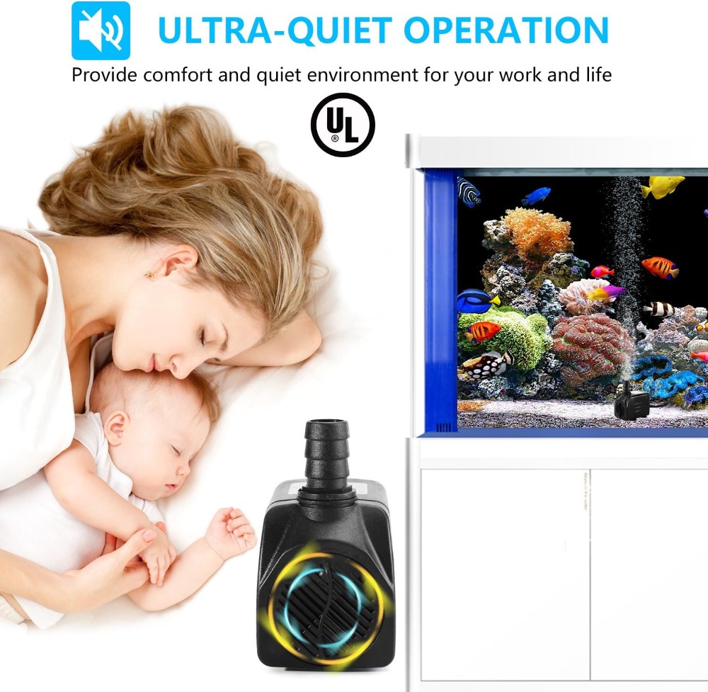 400GPH Submersible Fountain Pu - Aquarium Fish Tank avis et prix