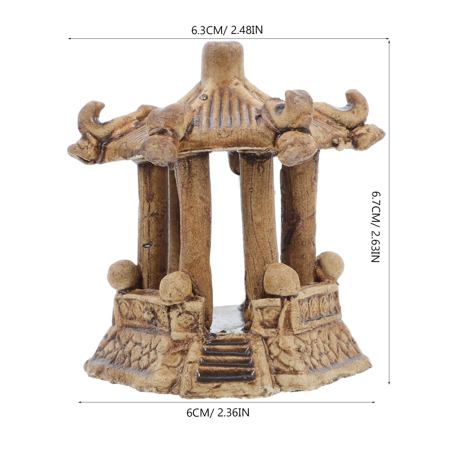 Miniature Ceramic Pagoda Hexag - Aquarium Fish Tank avis et prix