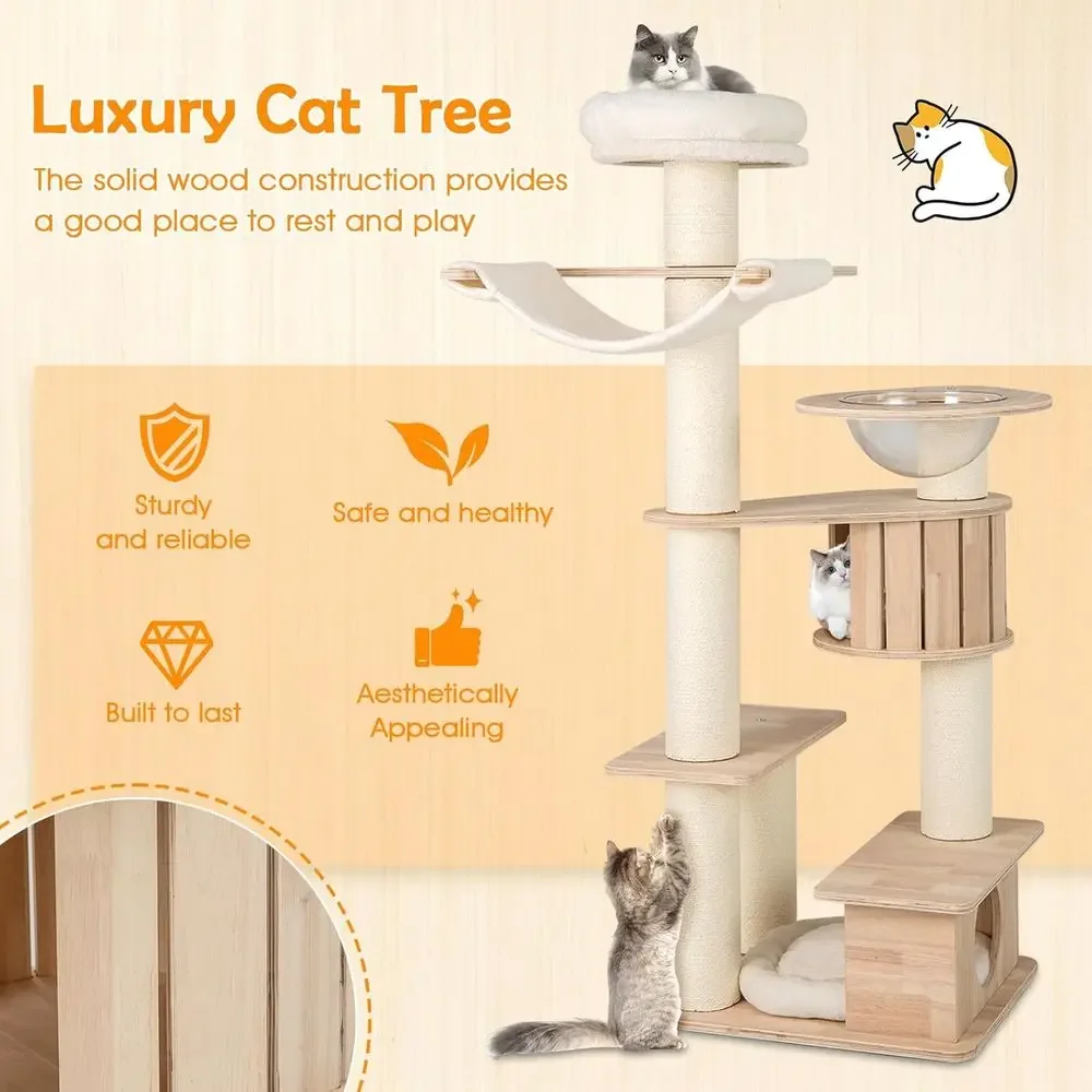 69 Tall Multi-Layer Wooden Cat - Cat Scratching Post avis et prix
