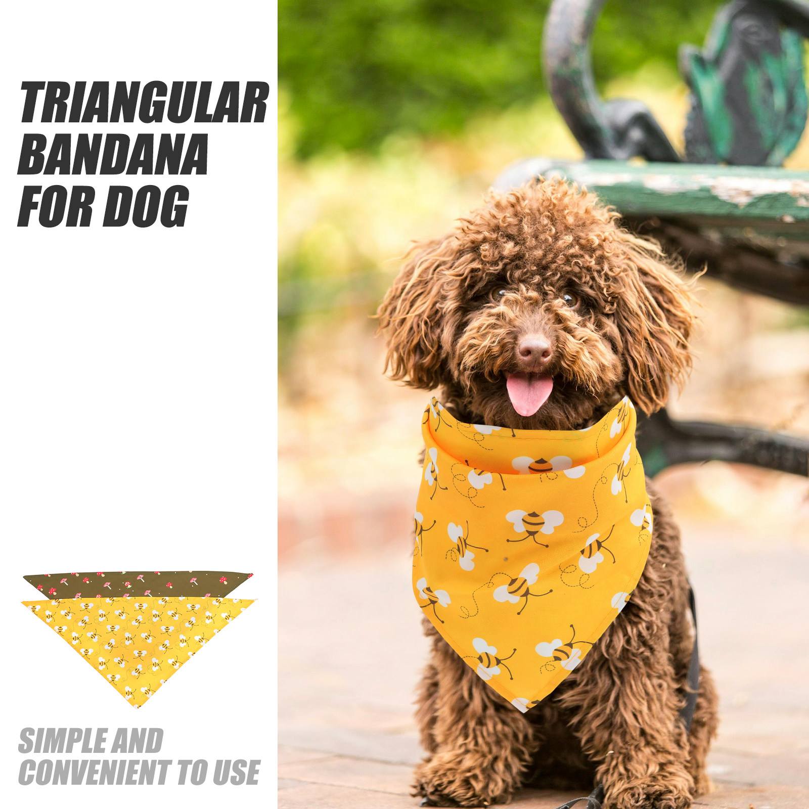 2Pcs Dog Bandana Polyester Bre - Dog Bandana Scarf avis et prix