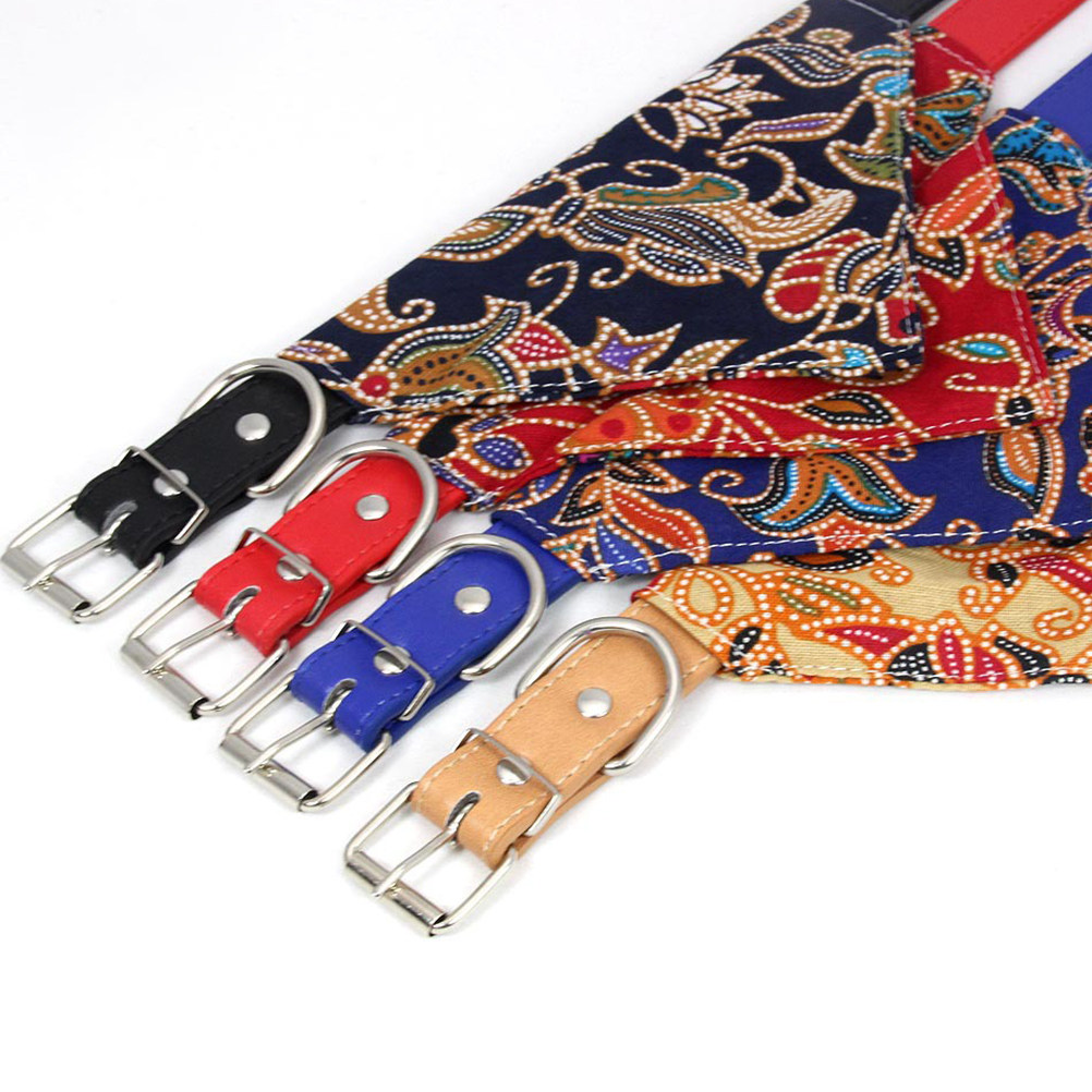 2 Pcs Chic Cat Accessories Tri - Dog Bandana Scarf avis et prix