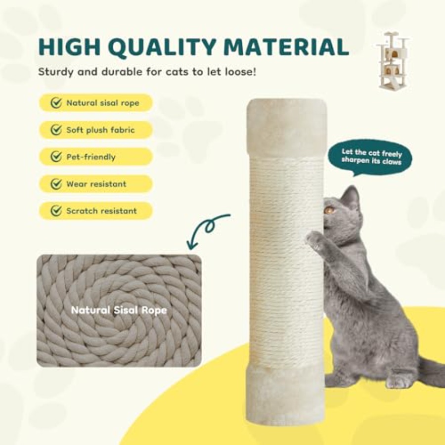 Cat Tree 54 Inch Multi-Level C - Cat Scratching Post avis et prix