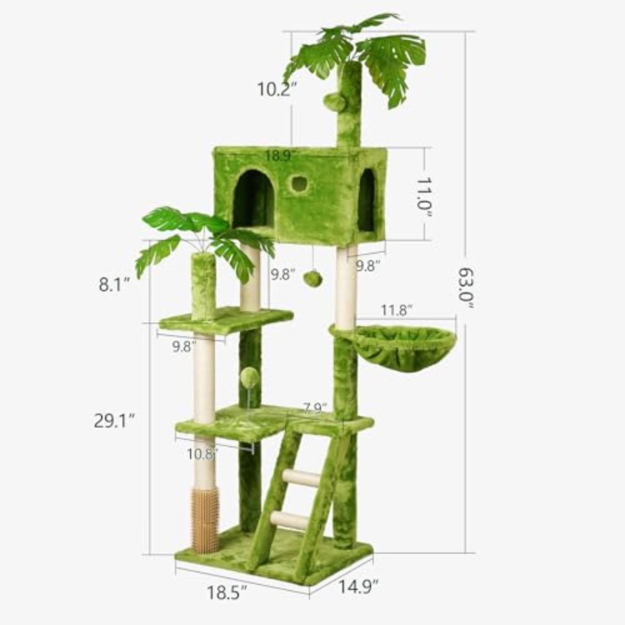 in Tall Cat Tree with Leaves f - Cat Scratching Post avis et prix