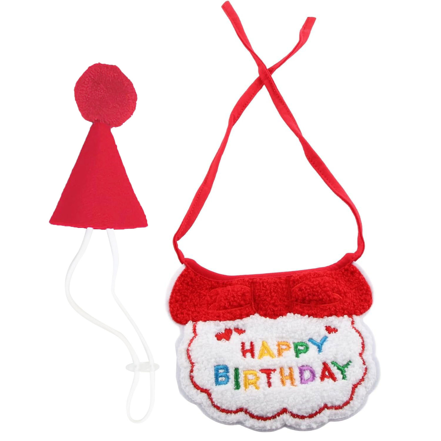 2Pcs Cat Dog Birthday Bandana  - Dog Bandana Scarf avis et prix